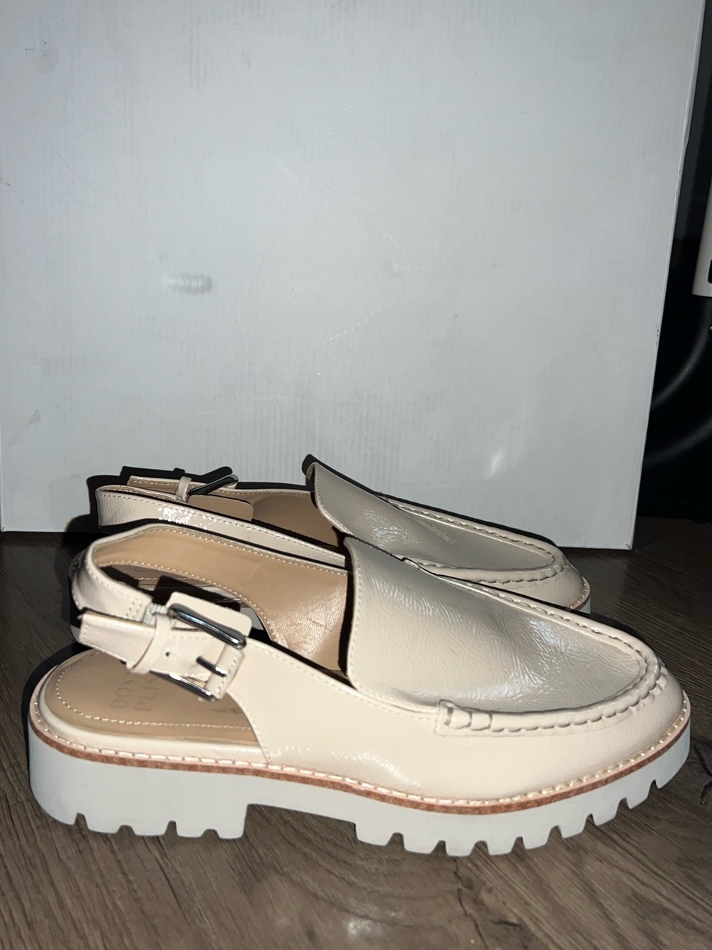 Donald J. Pliner Cream HALIE Slingback Loafers